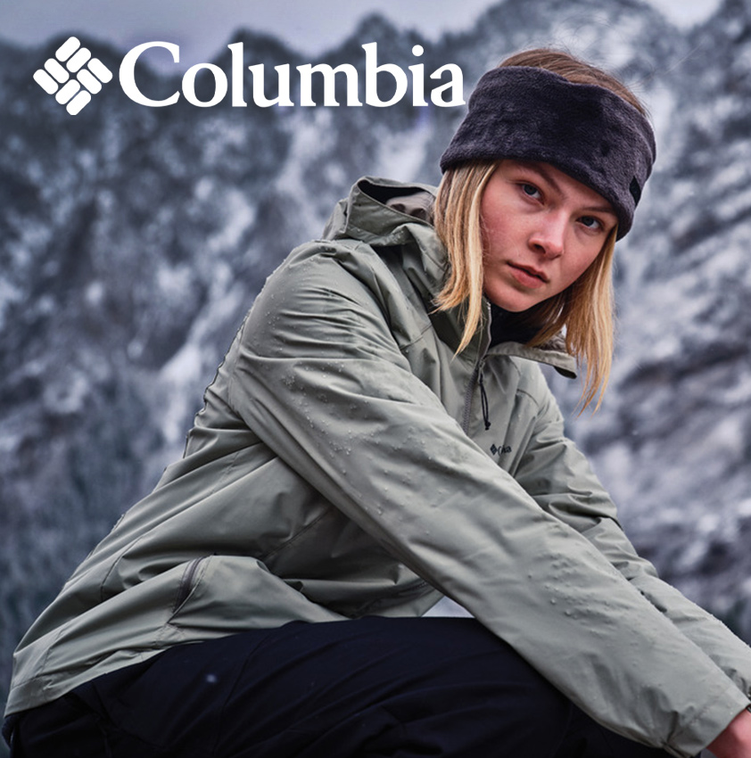 Woman outdoors in Columbia Gear