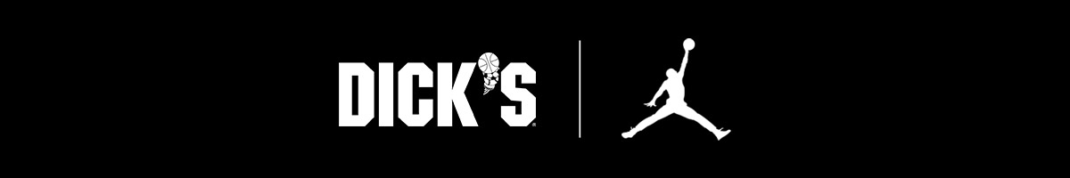 DICK'S Sporting Goods loog and Jordan logo.  