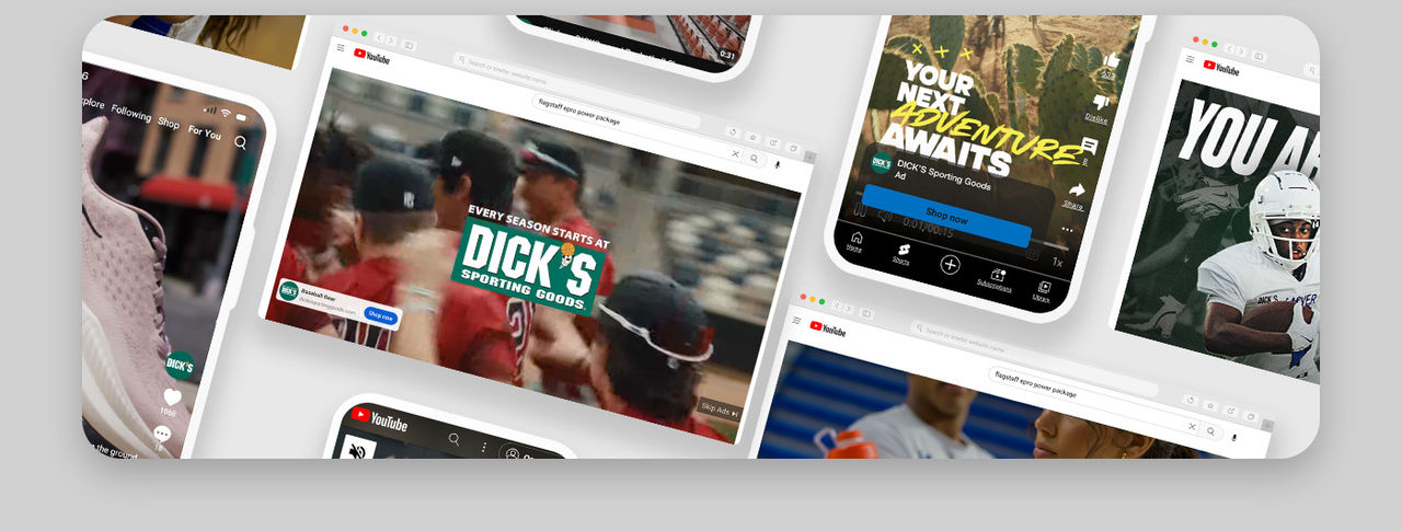 Screens featuring digital video advertisements